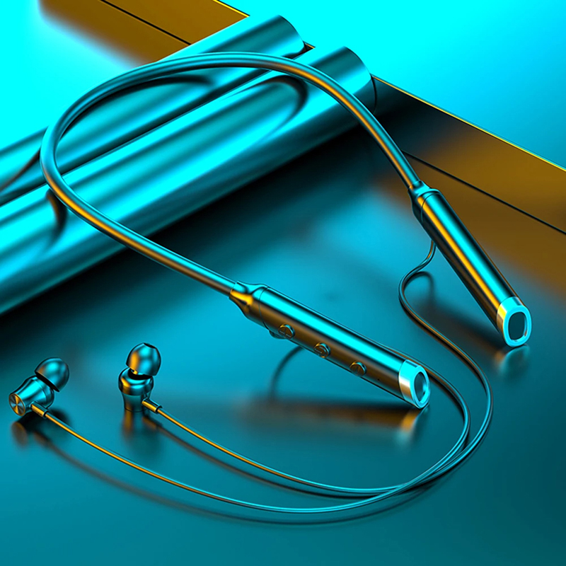 Magnetic Neckband Sports Earphones - Cuffie wireless Bluetooth 5.0 con archetto
