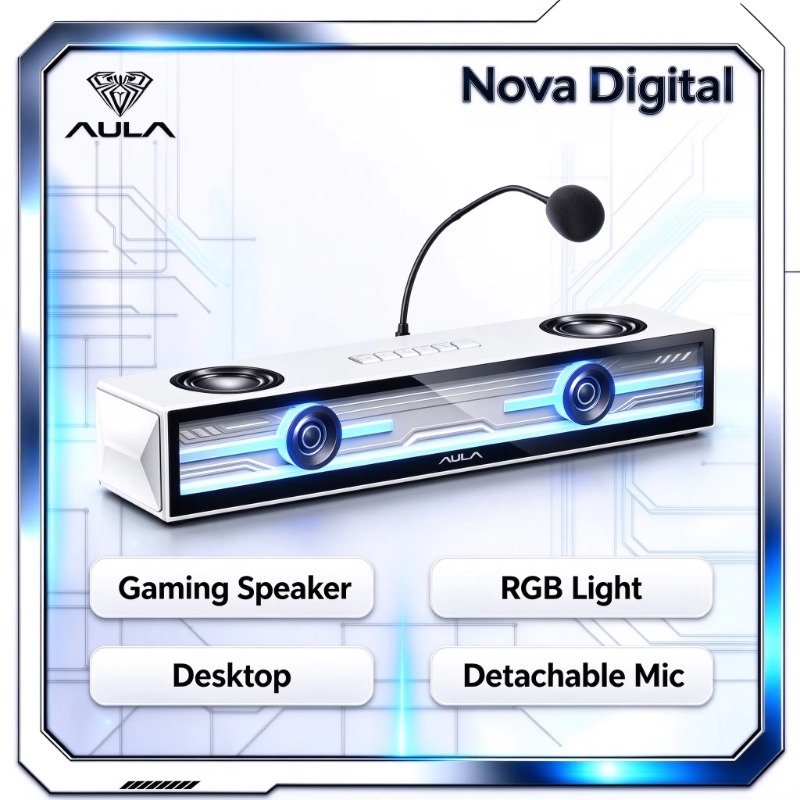AULA GS8: altoparlante da gami - Rgb Computer Soundbar For Pc recensione e prezzo