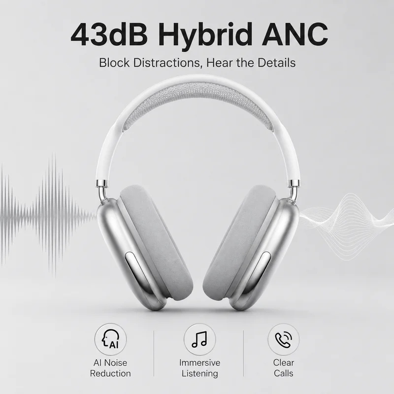 Cuffie wireless Bluetooth con  - Anc Wireless Over Ear Headphones recensione e prezzo