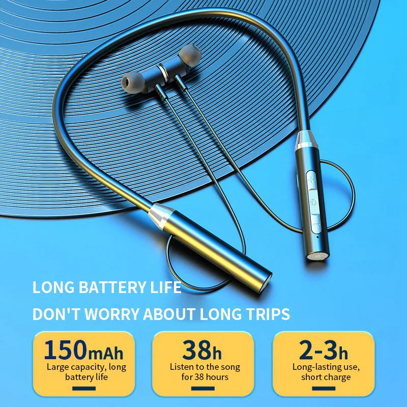 Auricolari Bluetooth 9D, cuffi - Magnetic Neckband Sports Earphones recensione e prezzo