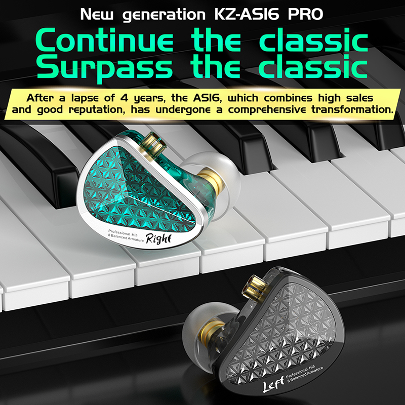 KZ AS16 Pro In Ear Auricolari  - Planar Magnetic Iem Earphones recensione e prezzo